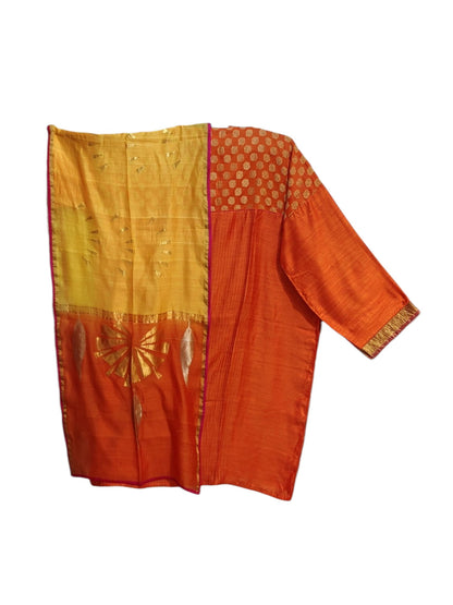 Semi Stitched Chanderi Formal Suitset