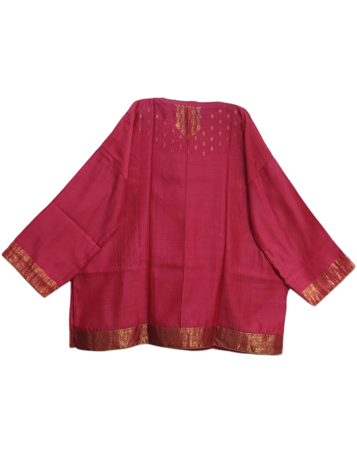 SemiStitched Chanderi Zari Woven Tunic