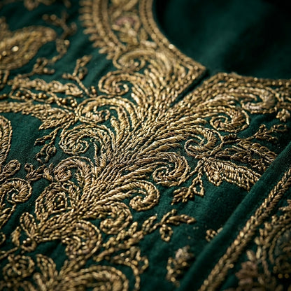 Customised Chanderi Embroidered set