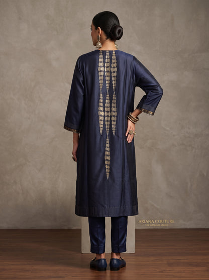 Semi Stitched Chanderi  Formal kurta