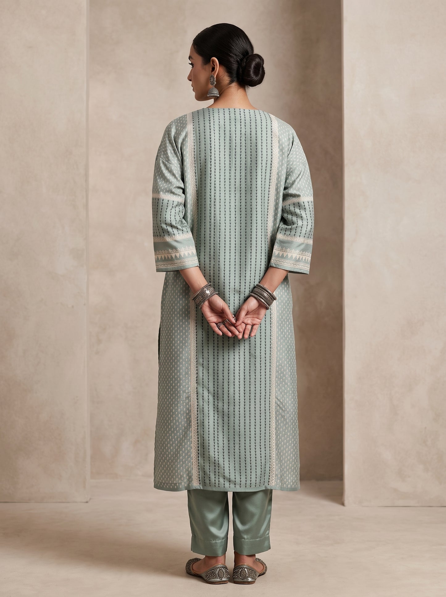 Semi Stitched Chanderi Casual kurta