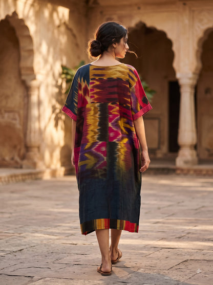 Stitched Cotton mudal Digital Printed Kaftan