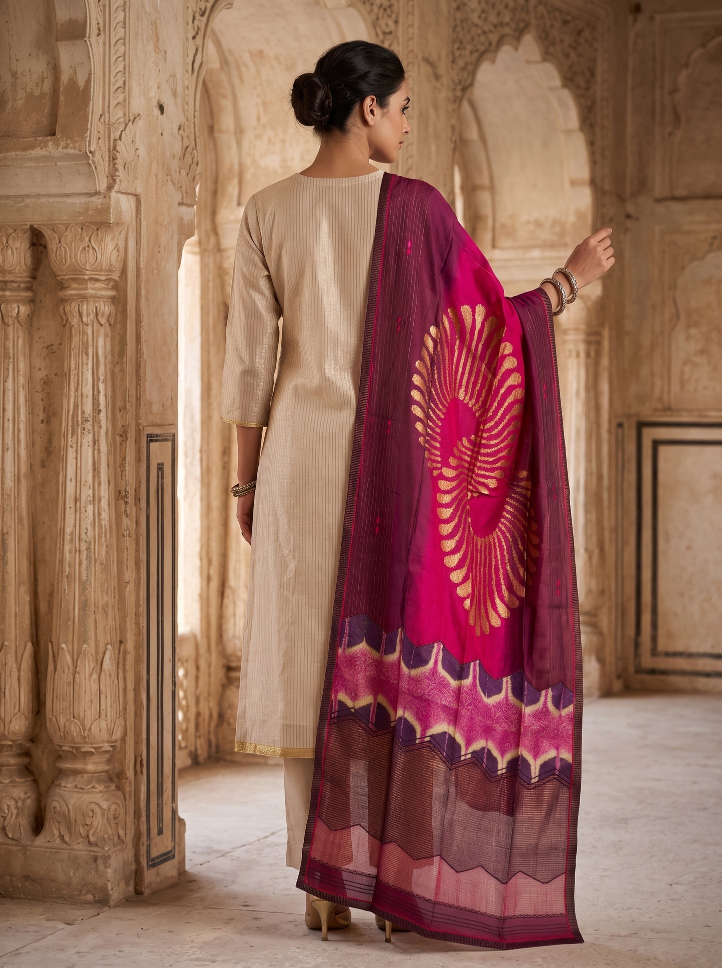 Formal Chanderi  Dupatta