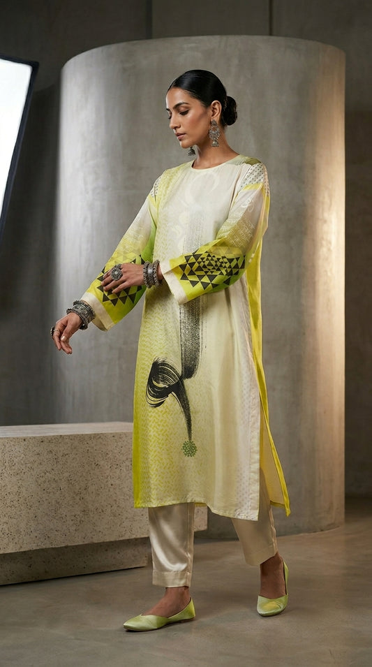 Semi Stitched Cotton lawn kurta
