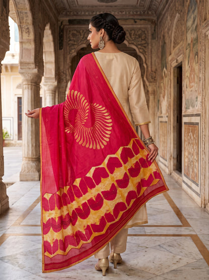 Formal Chanderi  Dupatta
