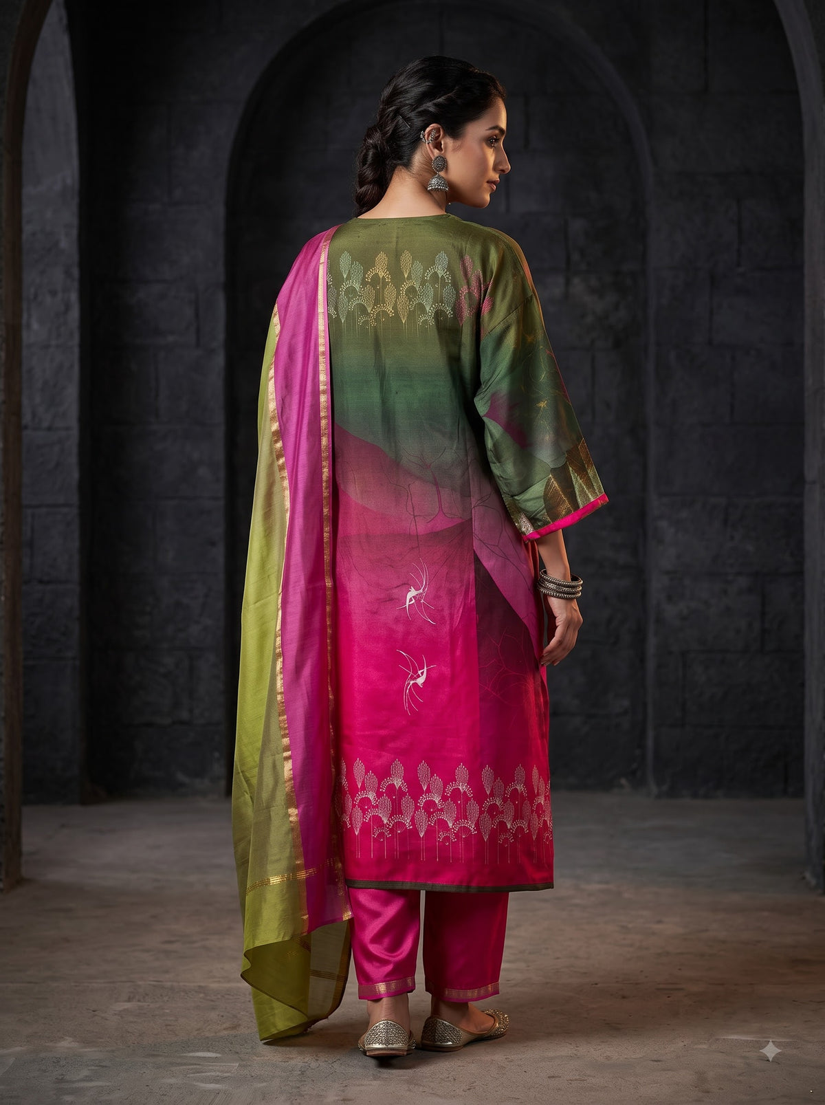 Semi Stitched Cotton Casual Suitset