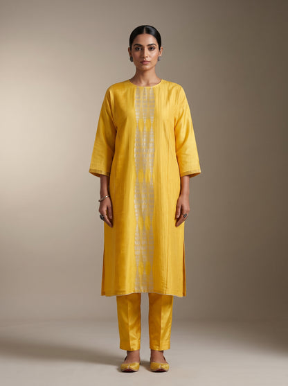 Semi Stitched Chanderi  Formal kurta