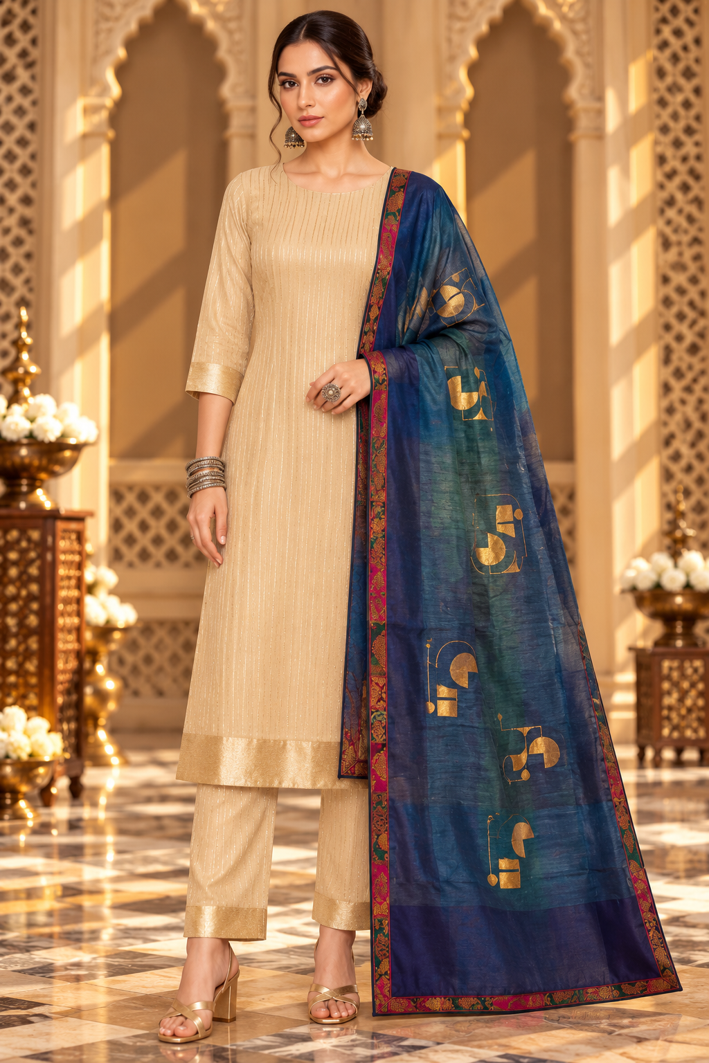 Formal Chanderi  Dupatta