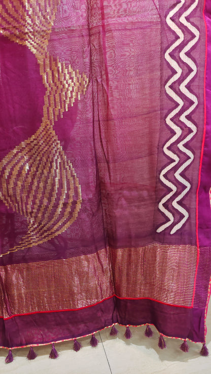 Formal Chanderi Silk Saree