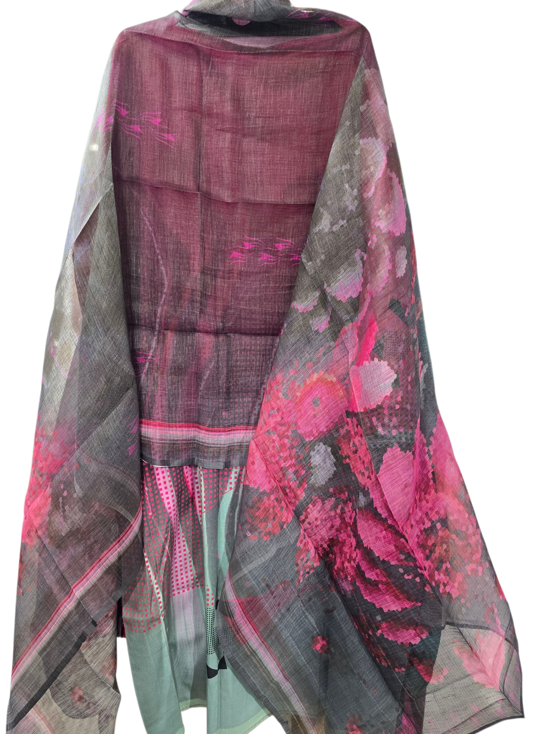 Semi Stitched Chanderi Casual Suitset VISHAL KAPUR