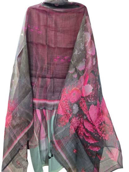 Semi Stitched Chanderi Casual Suitset VISHAL KAPUR