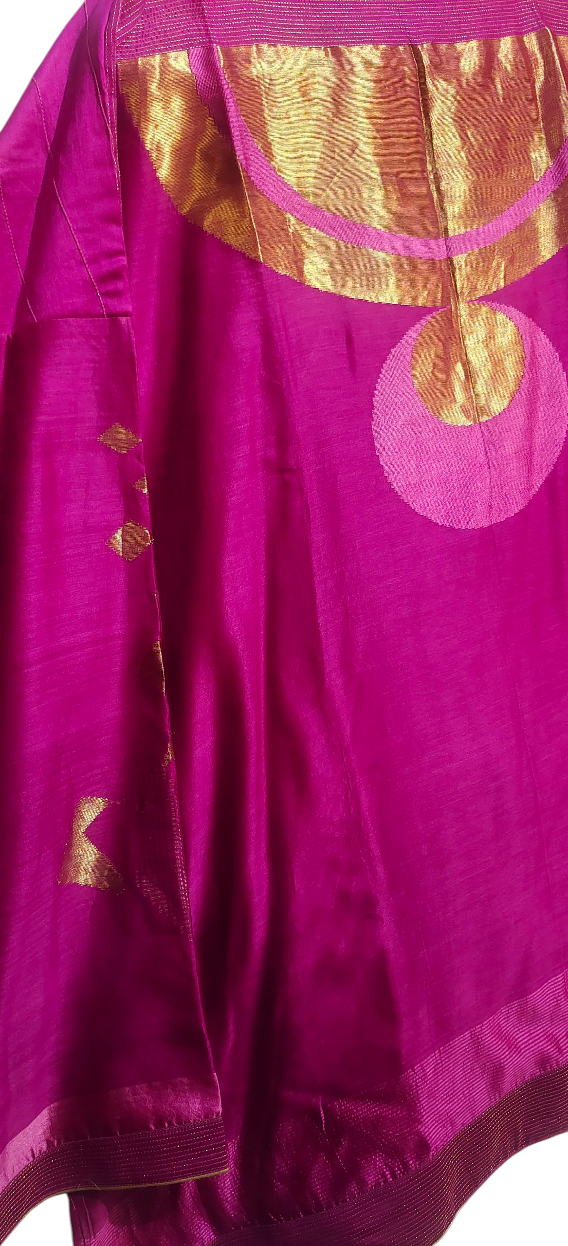 Semi Stitched Chanderi Zariwoven Short Tunic