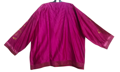 Semi Stitched Chanderi Zariwoven Short Tunic