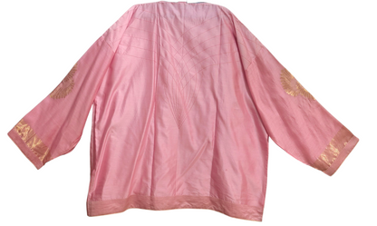 Semi Stitched Chanderi Zariwoven Short Tunic