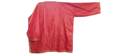 Semi Stitched silk cutwork applique Short Tunic