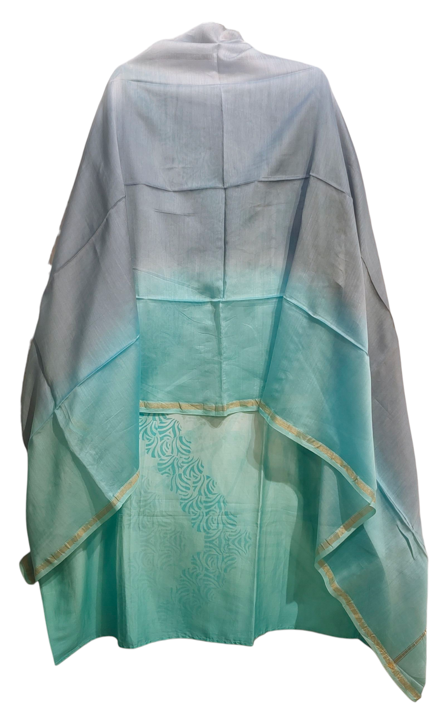 Semi Stitched Chanderi Casual Suitset