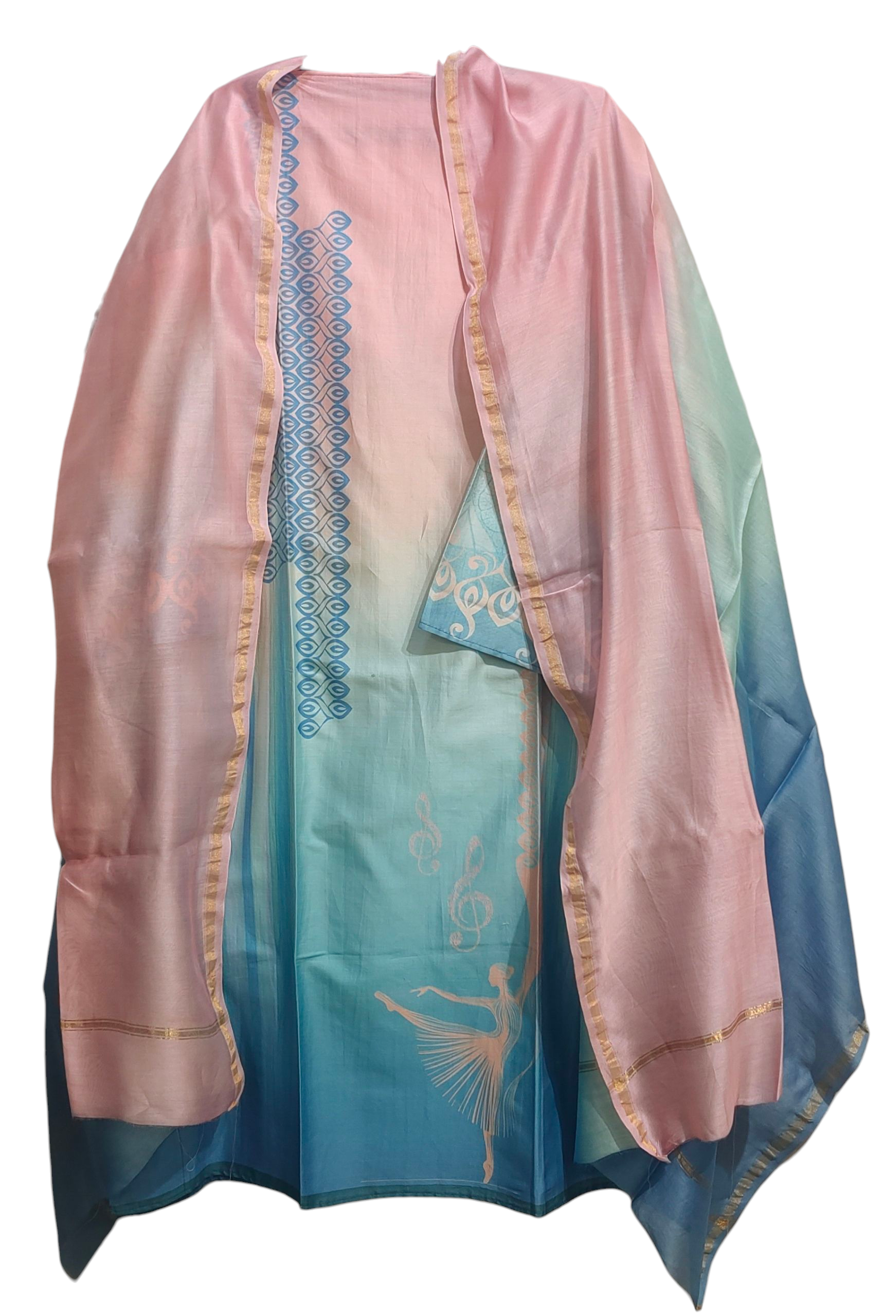 Semi Stitched Cotton Modal Casual Suitset VISHAL KAPUR