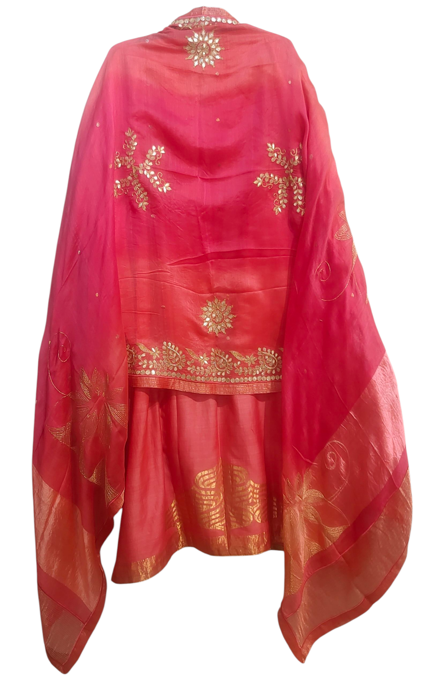 Semi Stitched Formal chanderi Suitset
