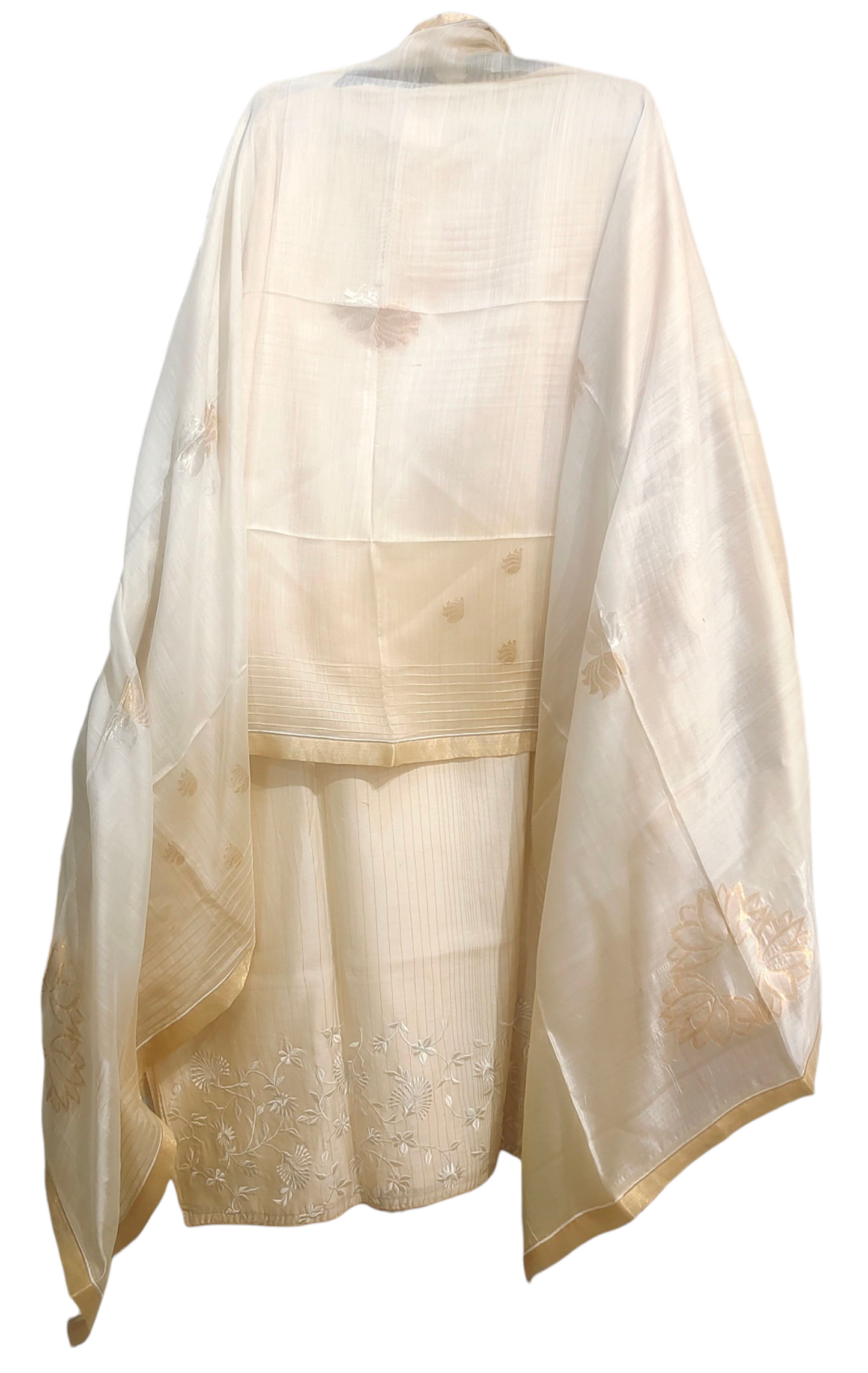 Semi Stitched Formal chanderi Suitset