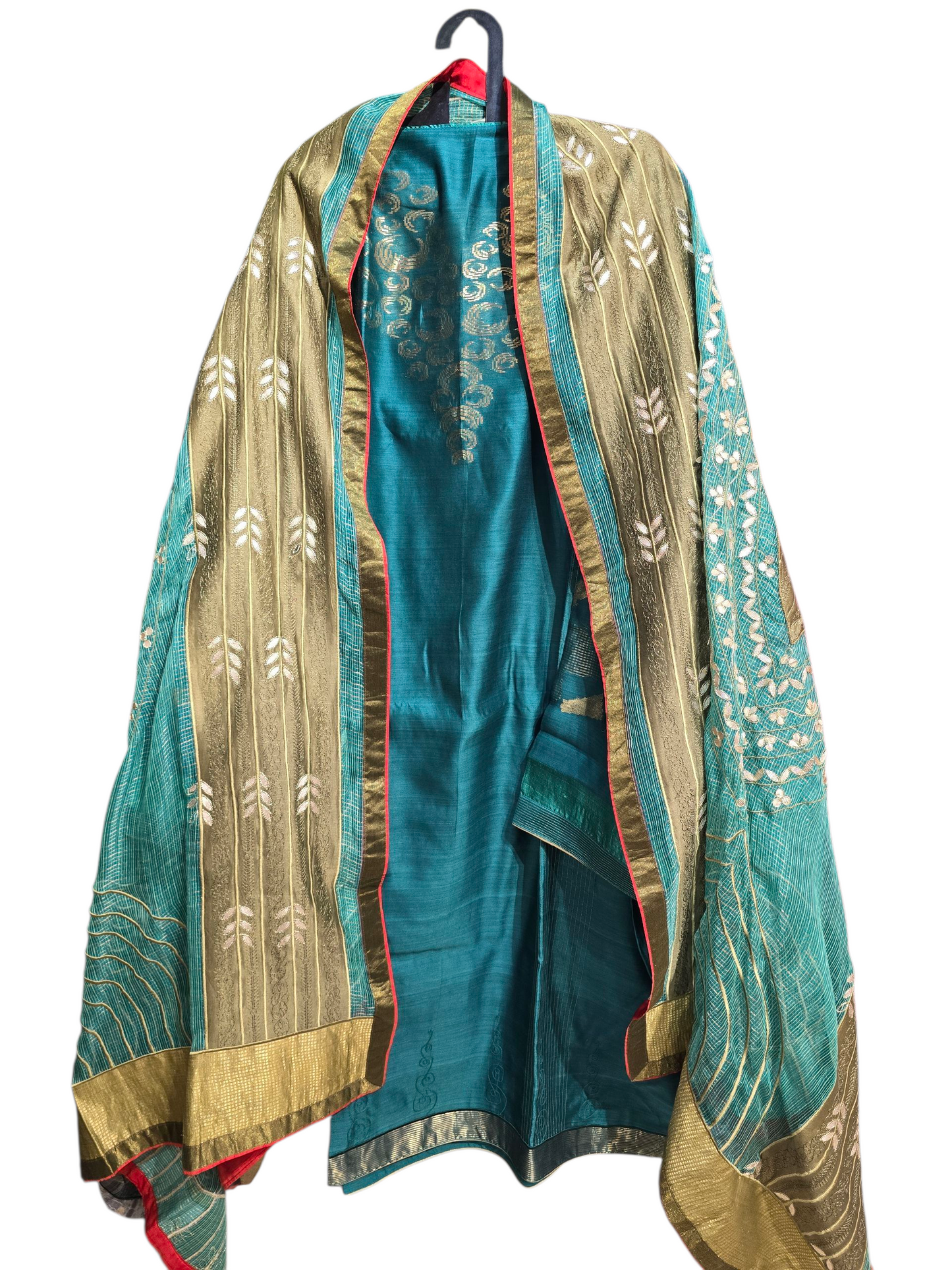 Semi Stitched Formal Chanderi Suitset