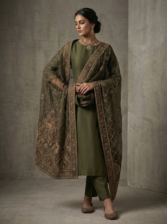 Formal Made to Order Embroidered Dupatta