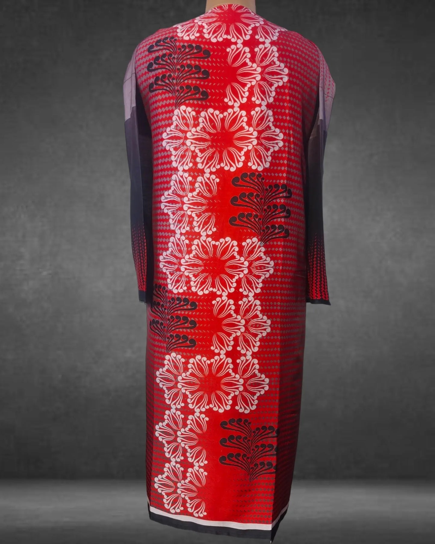 Semistitched Chanderi Digital Printed Kurta