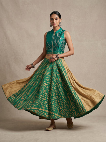 Semi stitched Formal Skirtset with dupatta