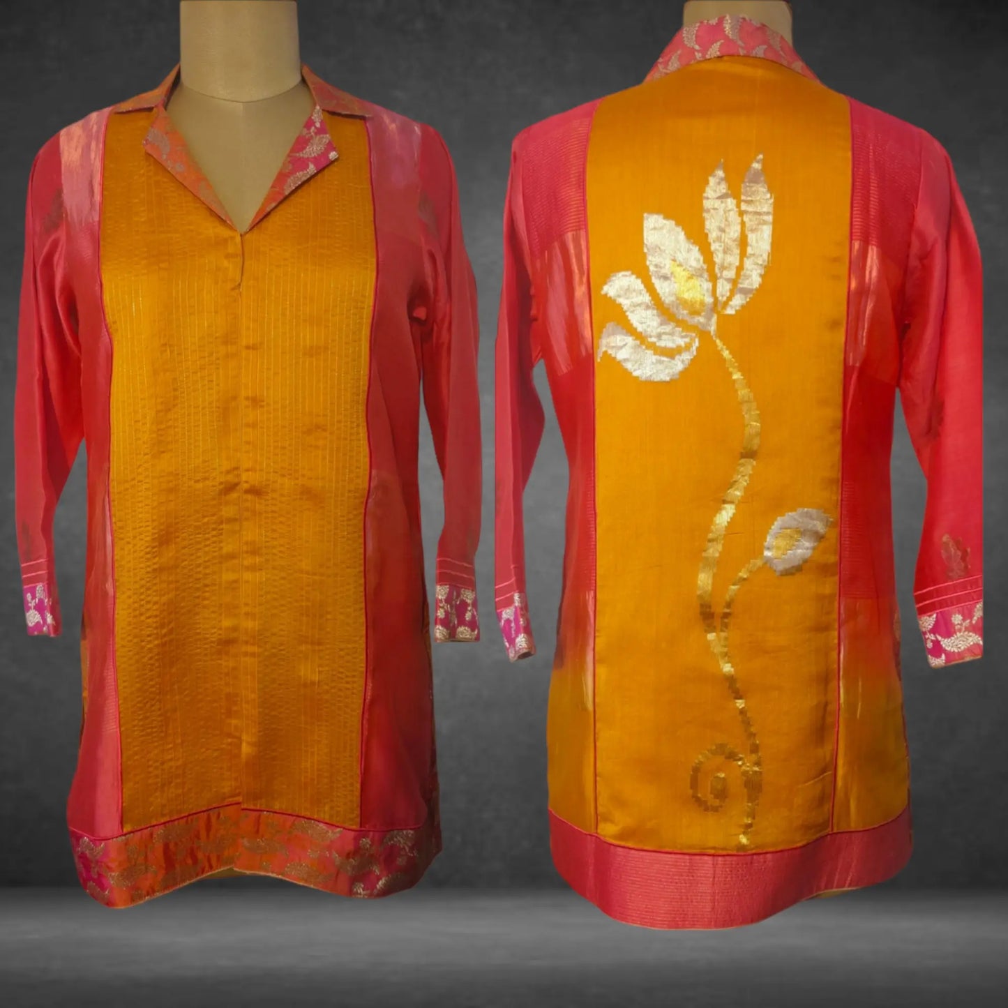 Stitched Short Tunic (VKST01MAY351) - VISHAL KAPUR