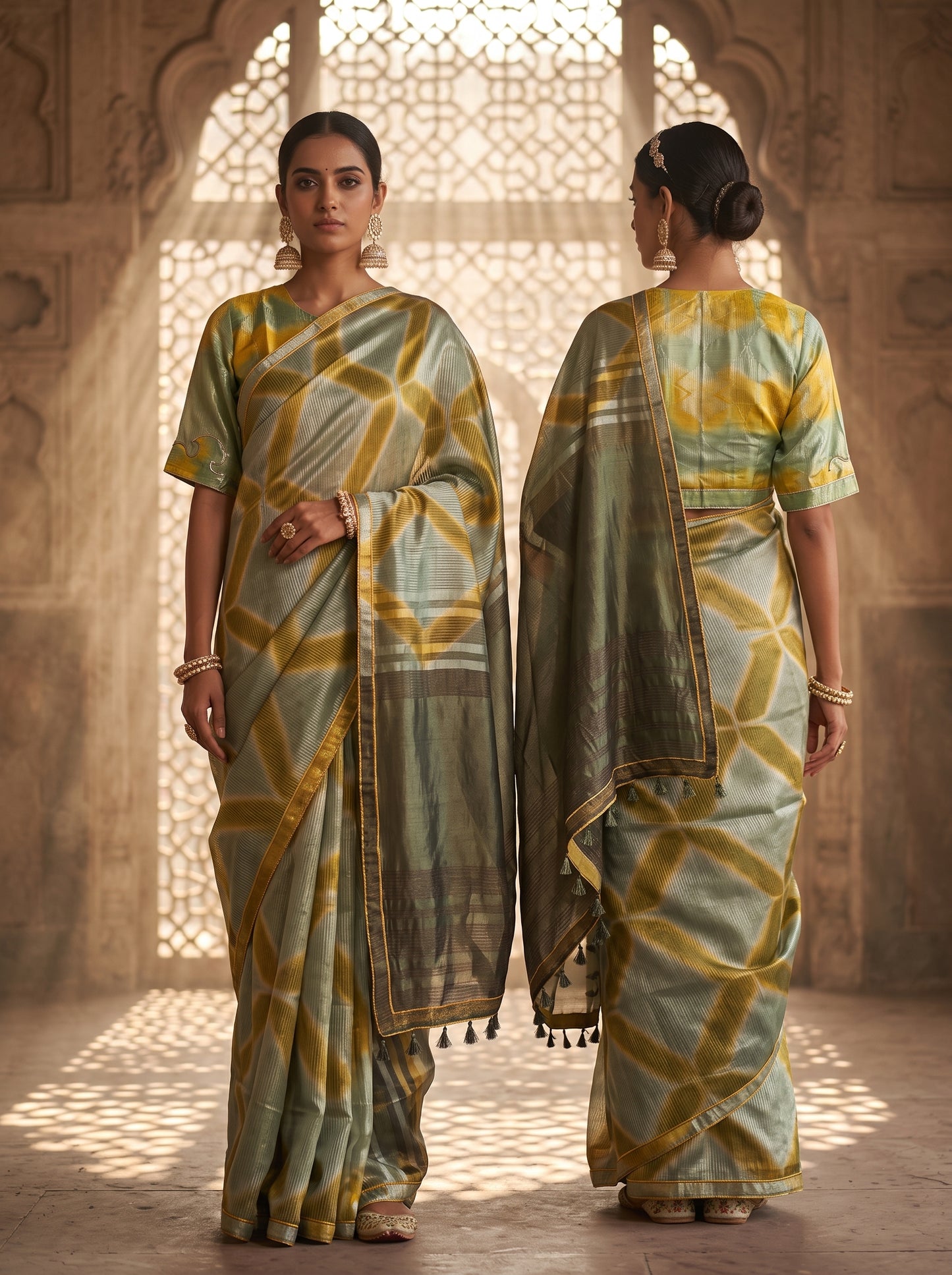 Formal Silk Shibori Saree