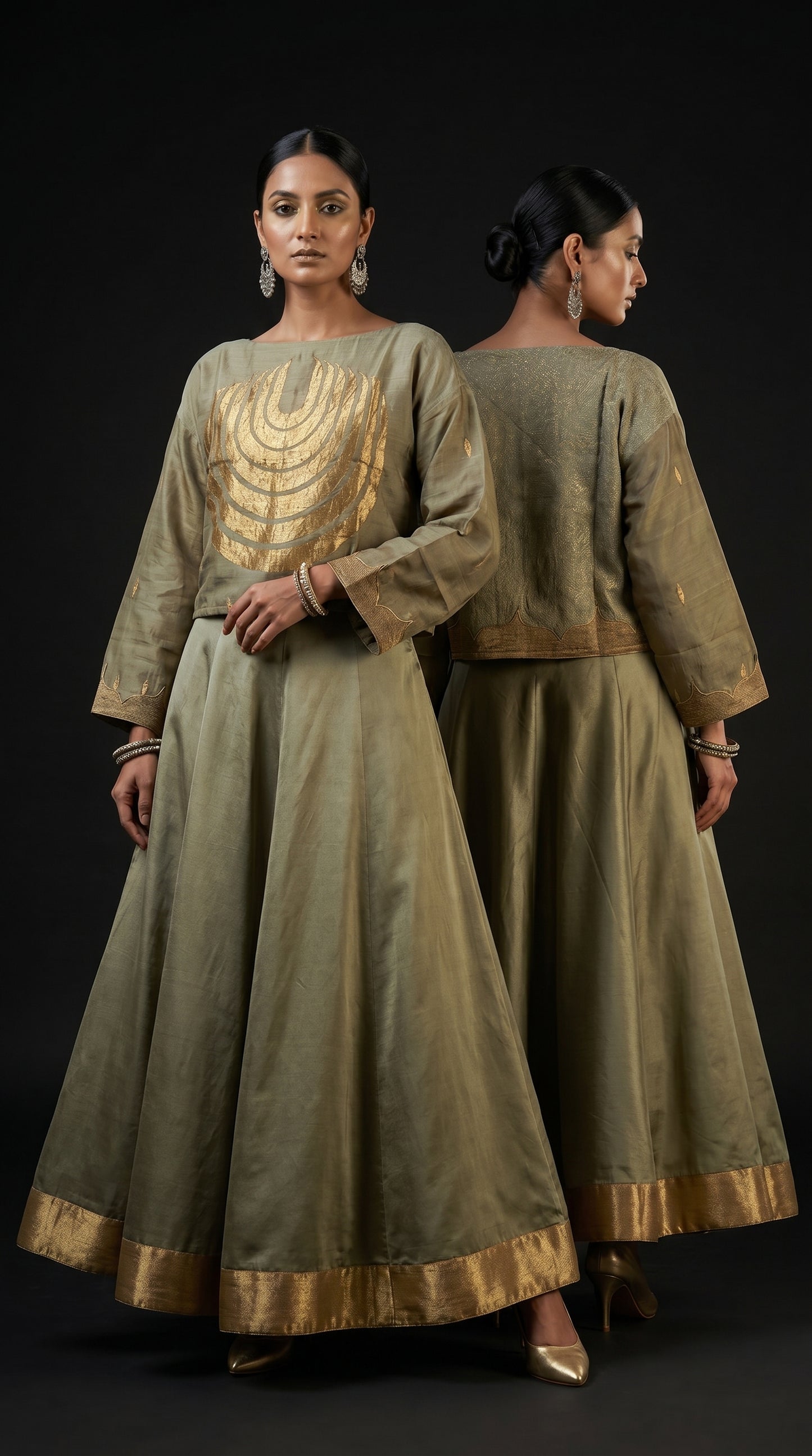 Semi Stitched Chanderi Ɓlouse