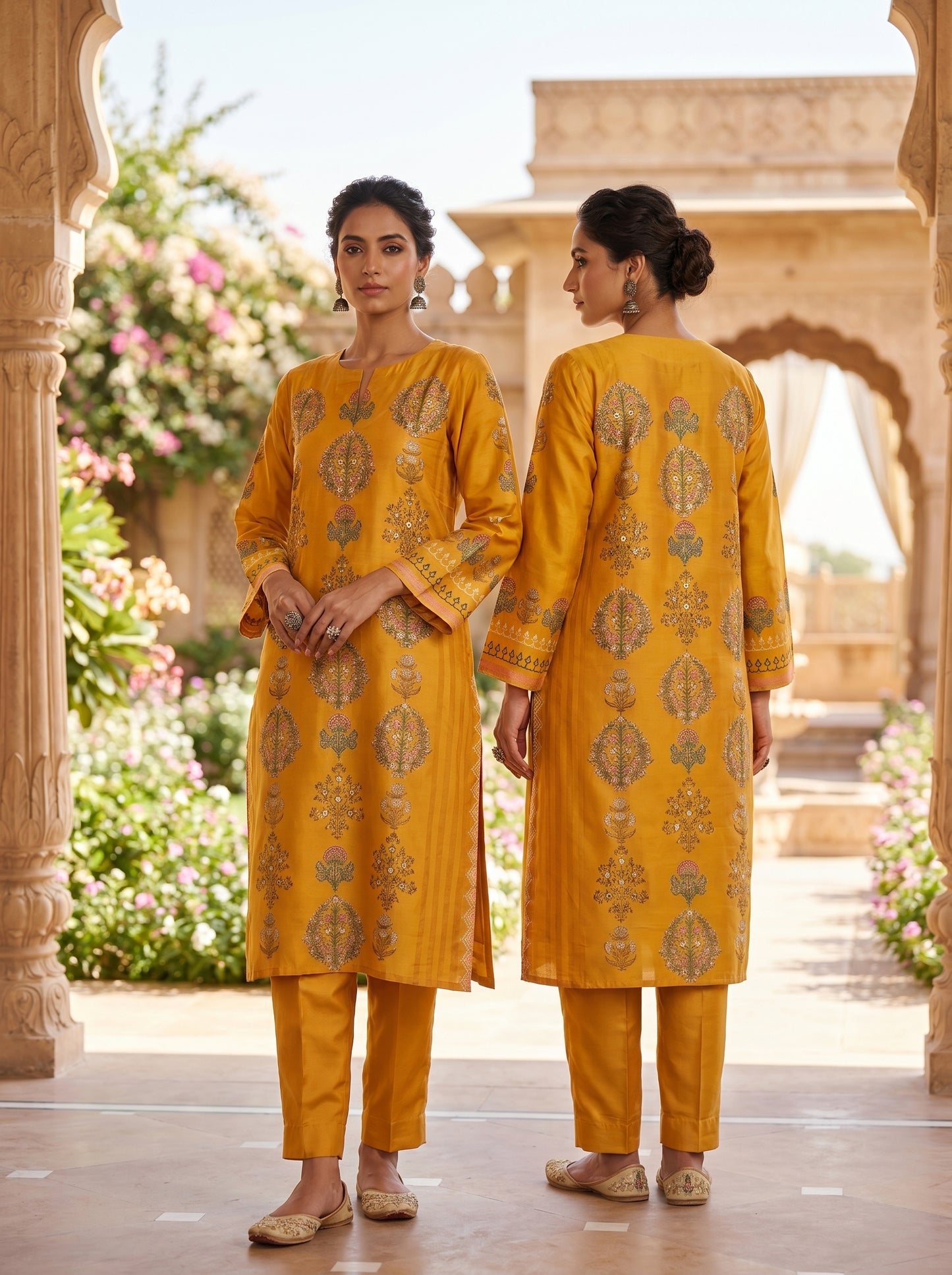 Semi Stitched Chanderi Casual kurta