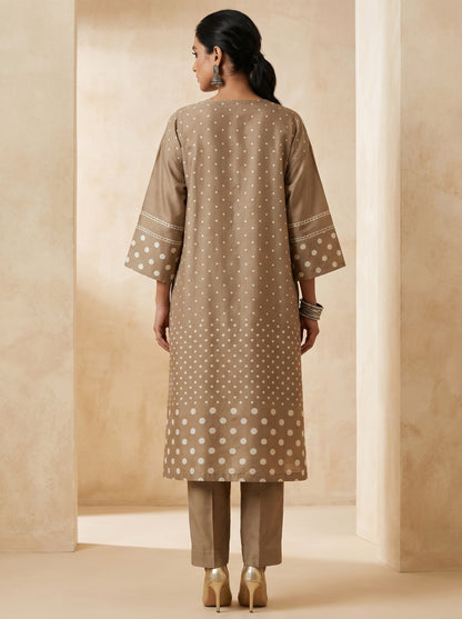 Semi Stitched Chanderi Casual kurta