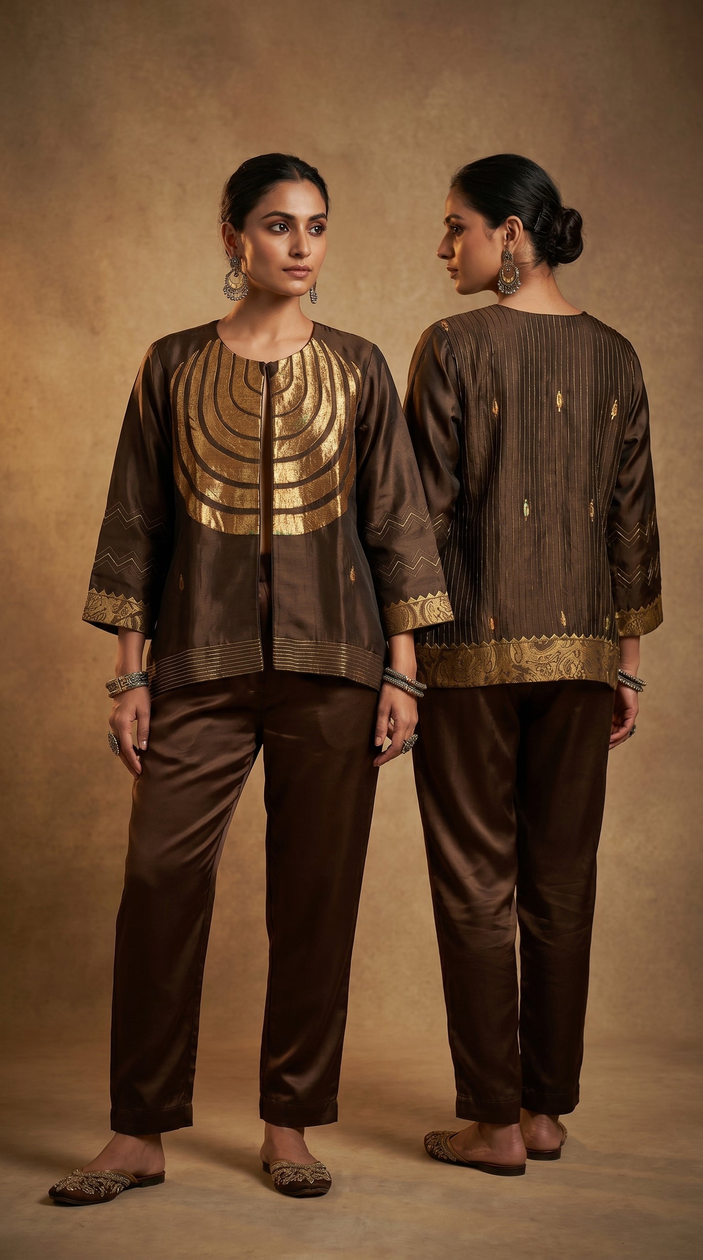 Stitched Chanderi Formal Jacket