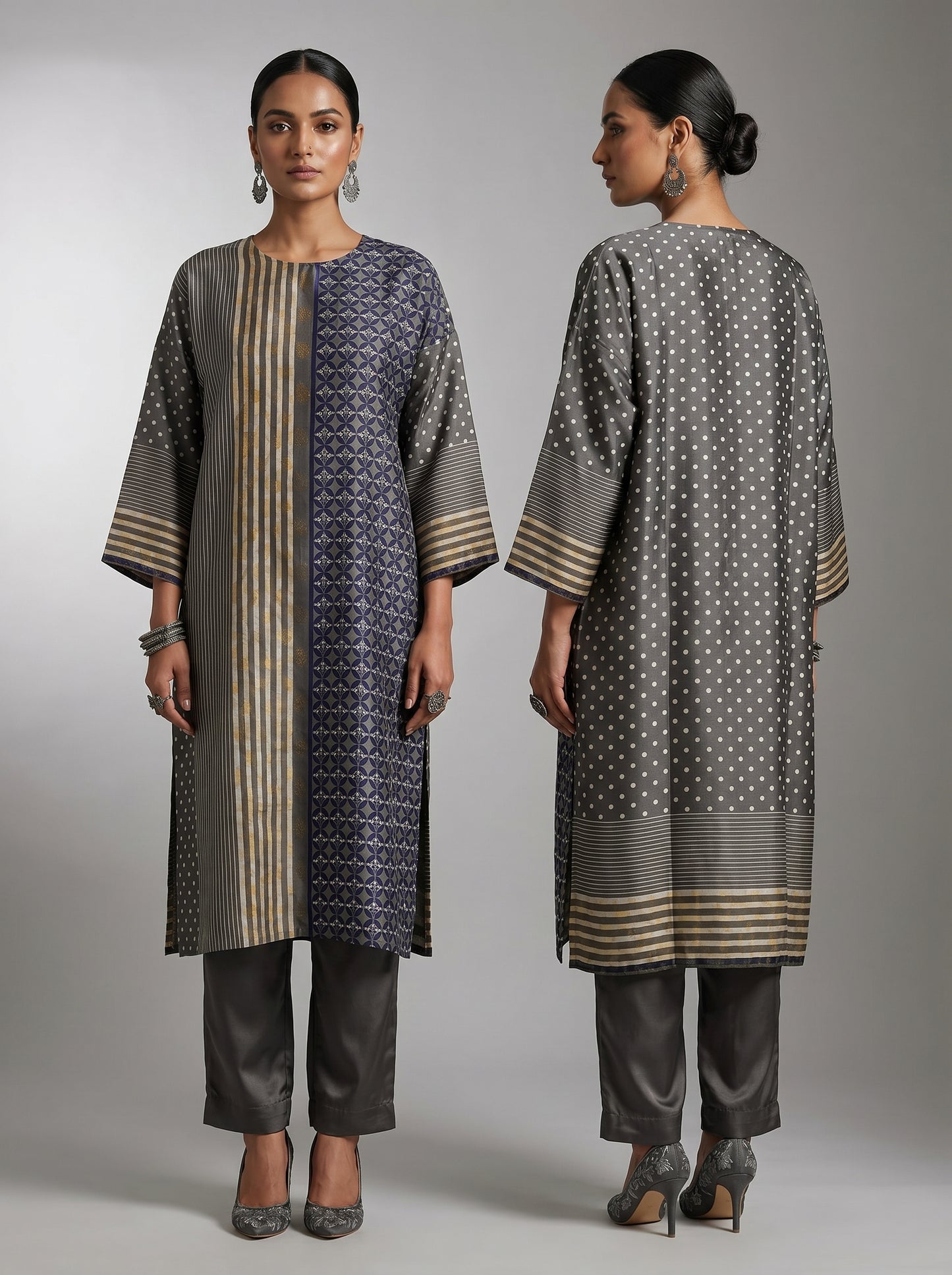 Semi Stitched Chanderi Casual kurta