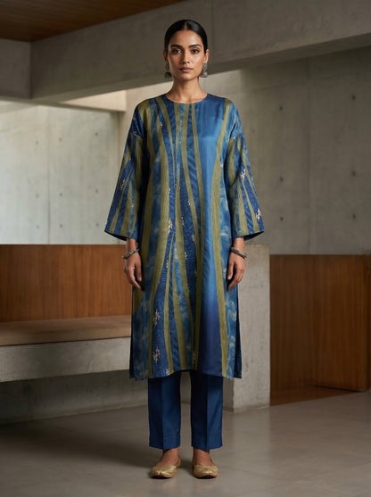 Semi Stitched Cotton Smart Casual kurta