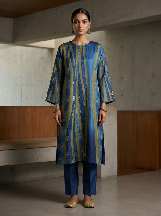 Semi Stitched Cotton Smart Casual kurta