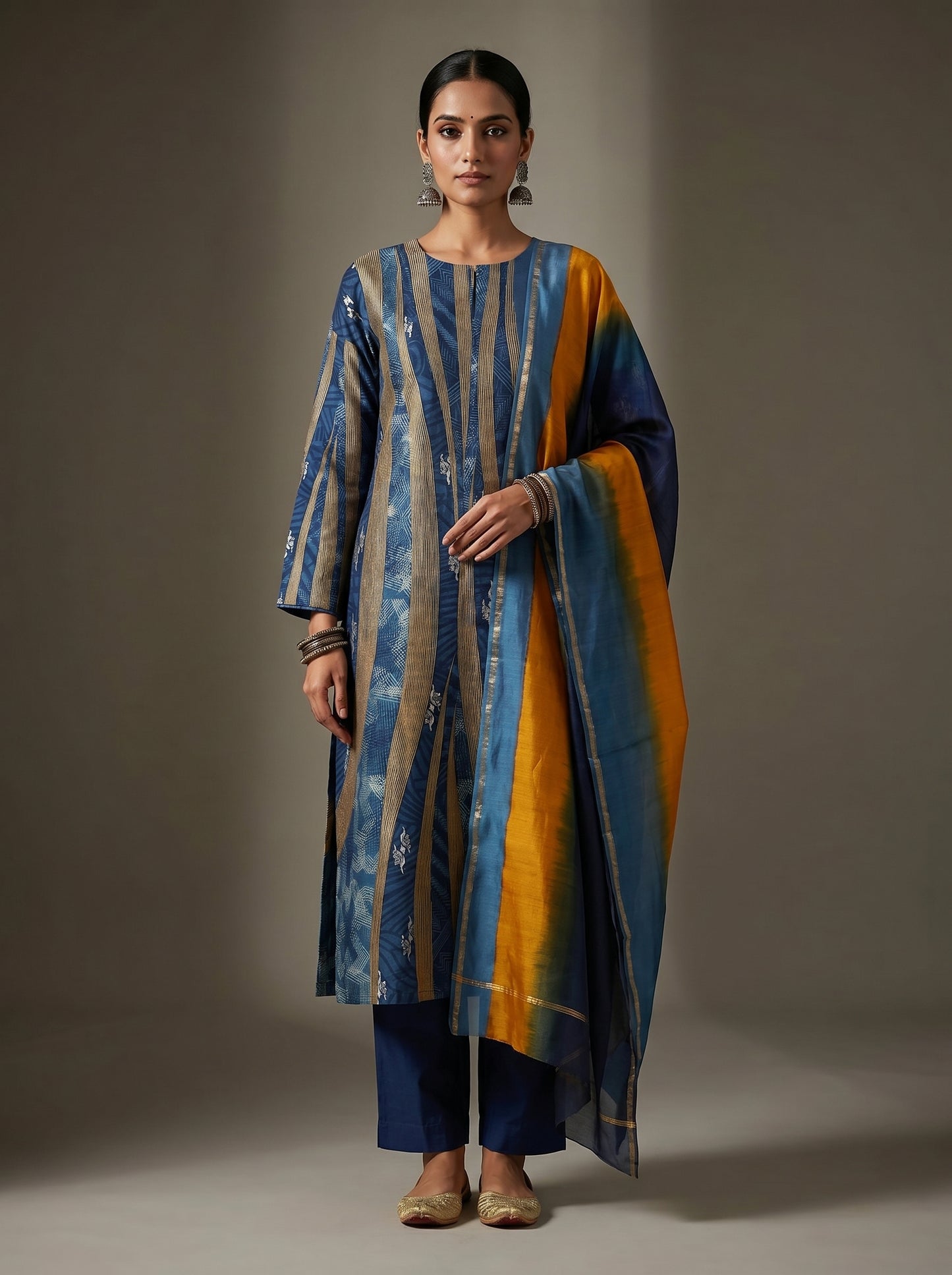 Semi Stitched Cotton Casual Suitset