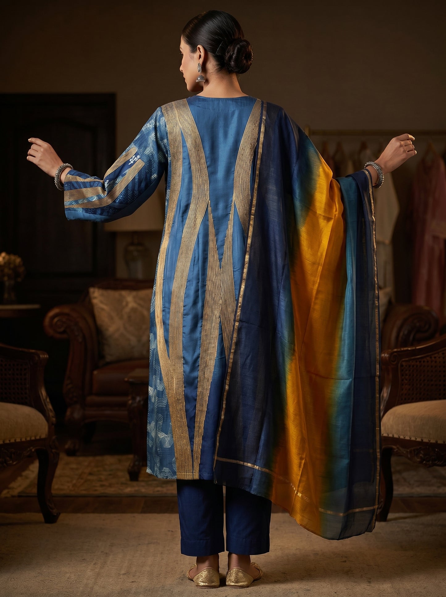 Semi Stitched Cotton Casual Suitset