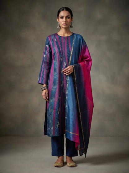 Semi Stitched Cotton Casual Suitset