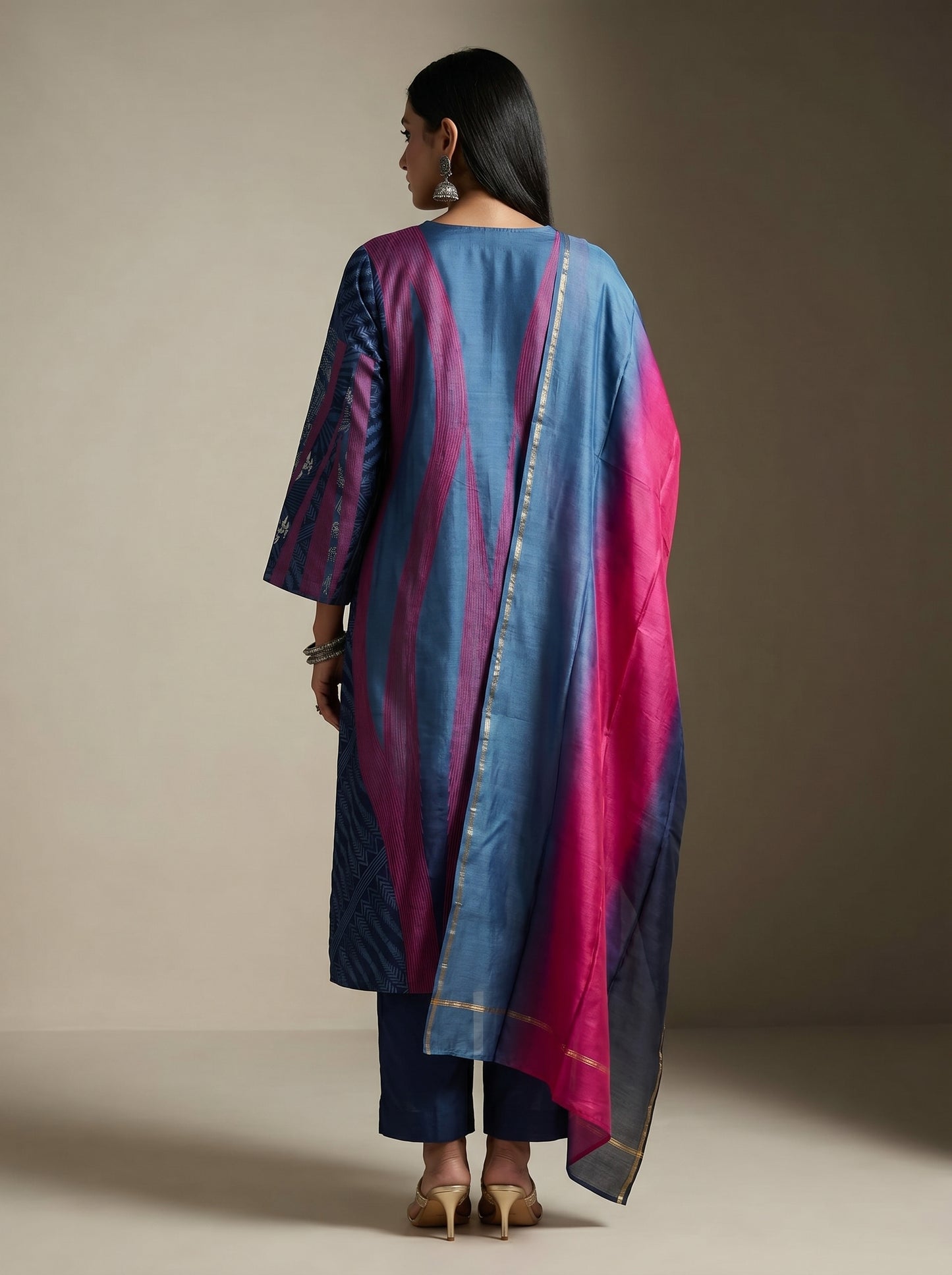 Semi Stitched Cotton Casual Suitset