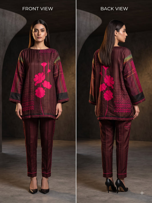 Semi Stitched printed chanderi Tunic