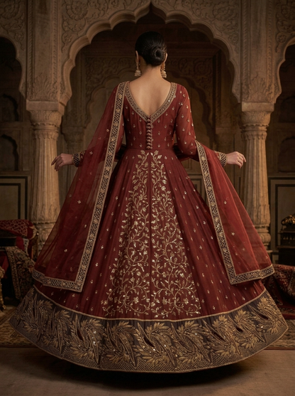 Embroidered Formal Anarkali Set