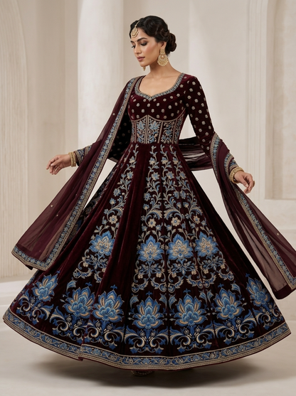 Embroidery Formal Anarkali Set