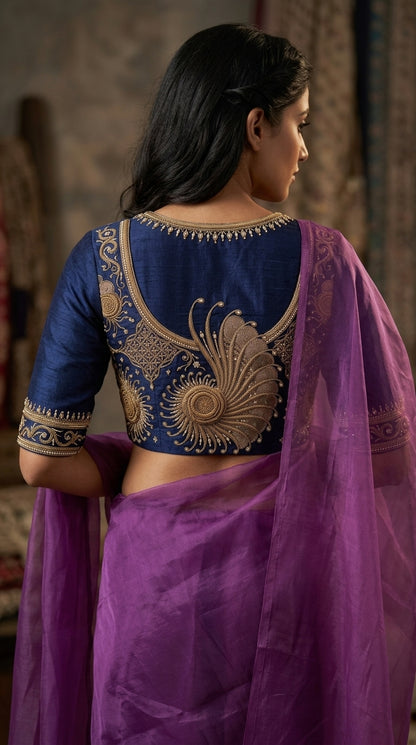 Formal Pure Silk embroidered Saree