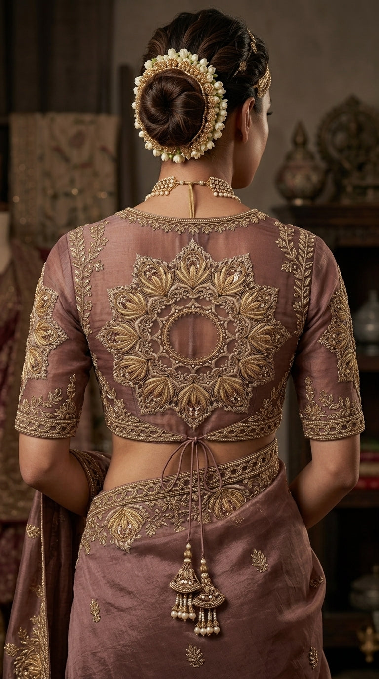 Formal Pure Silk embroidered Saree