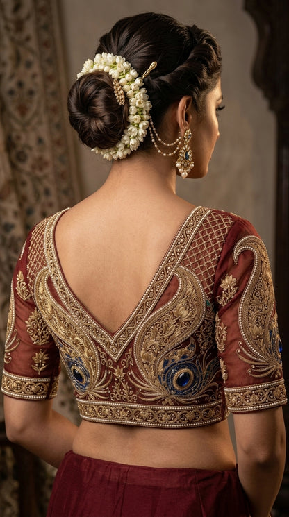 Formal Pure Silk embroidered Saree