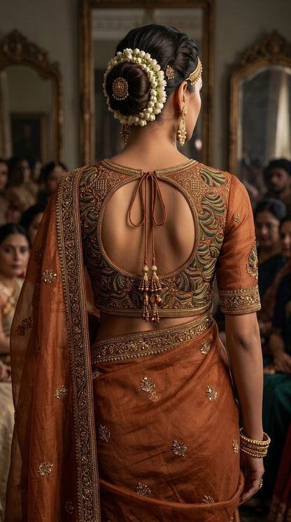 Formal Pure Silk embroidered Saree