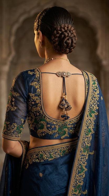Formal Pure Silk embroidered Saree