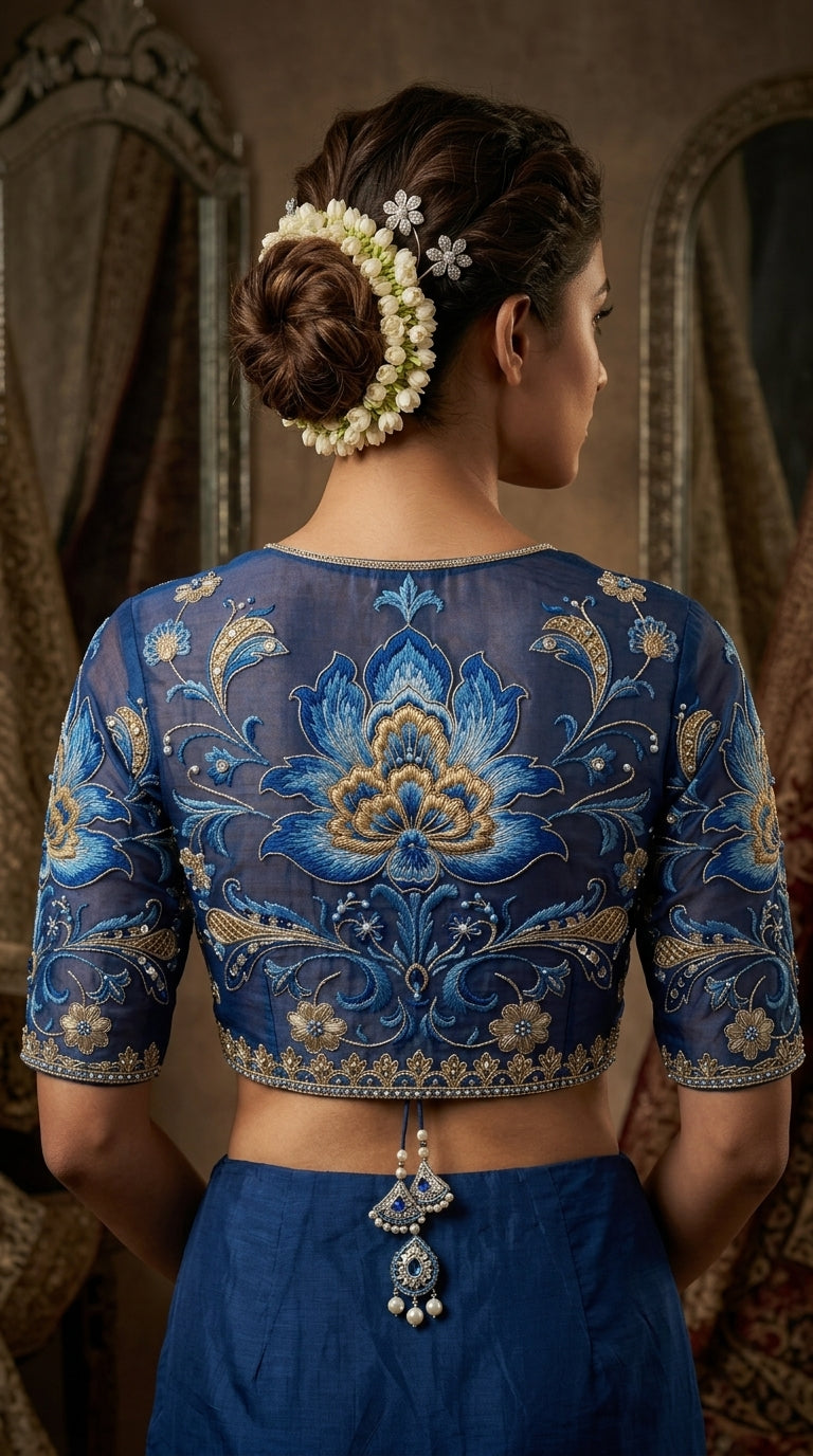 Formal Pure Silk embroidered Saree