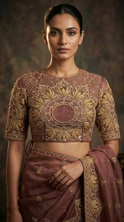 Formal Pure Silk embroidered Saree